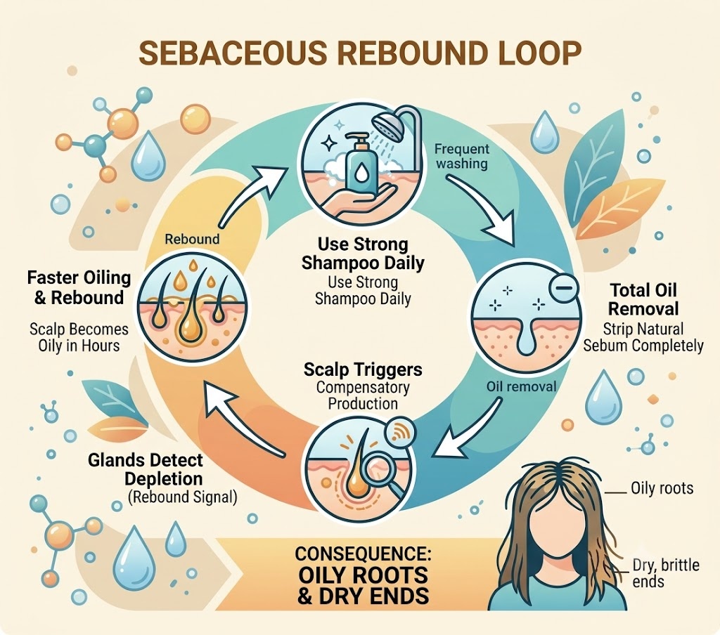 The Sebaceous Rebound Mechanism